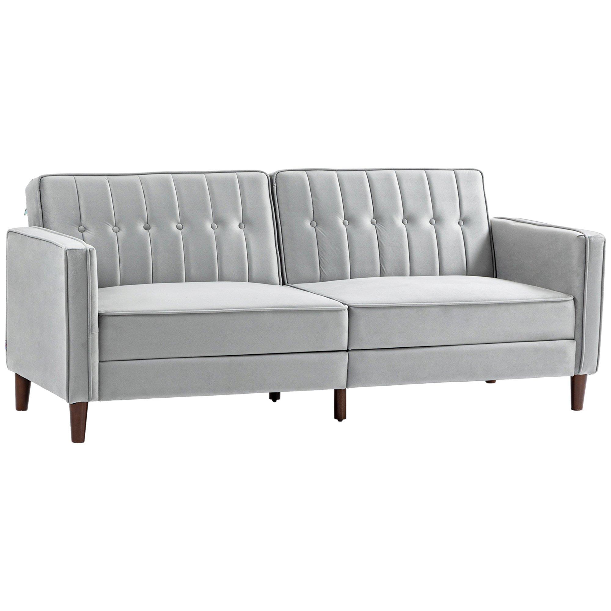 Sofas Chairs Sofa Futon Velvet Touch Tufted Couch Compact